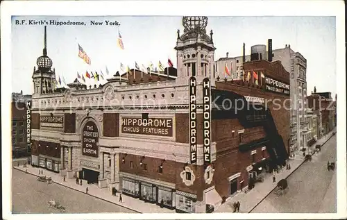 New York City B. F. Kieth's Hippodrome / New York /