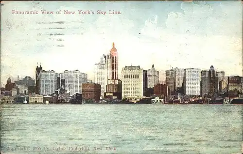 New York City Panoramic view of the Skyline / New York /
