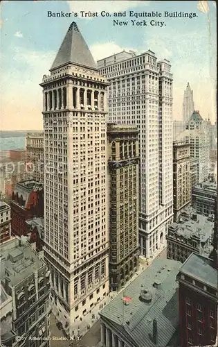 New York City Banker's Trust Company and Equitable Buildings Skyscraper / New York /