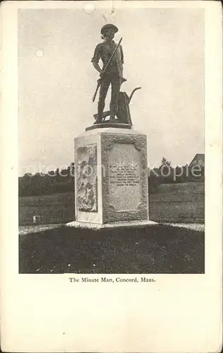 Concord Massachusetts The Minute Man Monument Kat. Concord