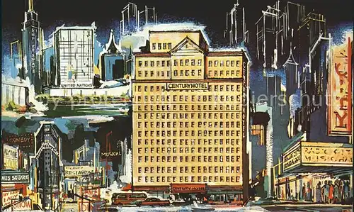 New York City Hotel Century Illustration / New York /