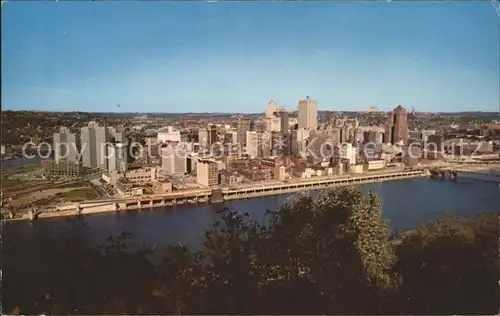 Pittsburgh View from Mount Washington Downtown Monongahela River Kat. Pittsburgh