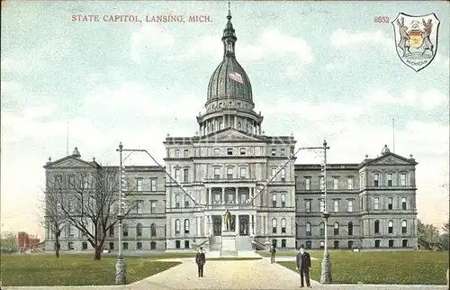 Lansing Michigan State Capitol Wappen Kat. Lansing