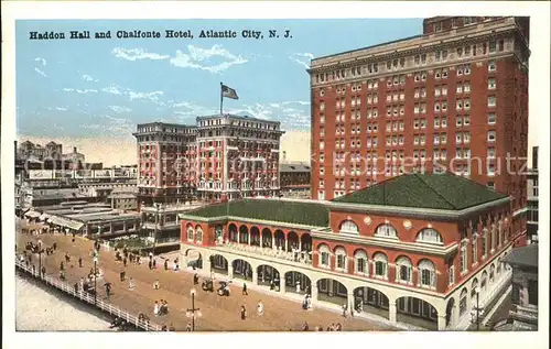 Atlantic City New Jersey Haddon Hall and Chalfonte Hotel Kat. Atlantic City