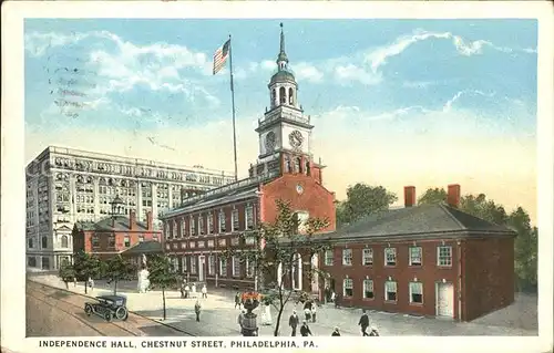 Philadelphia Pennsylvania Independence Hall Chestnut Street Kat. Philadelphia