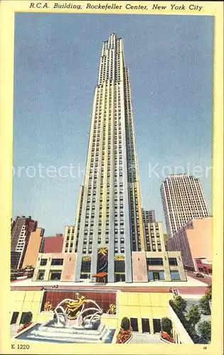New York City RCA Building Rockefeller Center Skyscraper / New York /