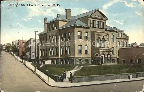 Farrell Pennsylvania Carnegie Steel Company Office Kat. Farrell