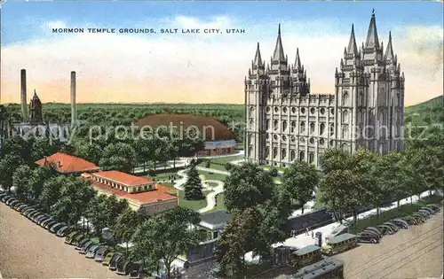 Salt Lake City Mormon Temple Grounds Kat. Salt Lake City