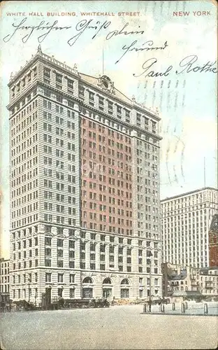 New York City White Hall Building / New York /