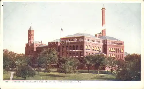 Washington DC Bureau of Engraving and Printing Building Kat. Washington