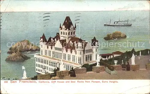 San Francisco California Cliff House and Seal Rocks Kat. San Francisco