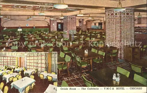 Chicago Illinois YMCA Hotel Cafeteria Kat. Chicago