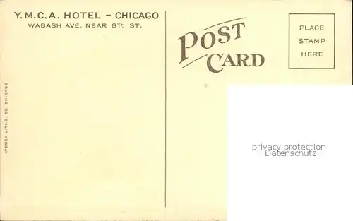 Chicago Illinois YMCA Hotel Kat. Chicago