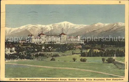 Bretton Woods Mount Washington and Presidential Range Kat. Bretton Woods