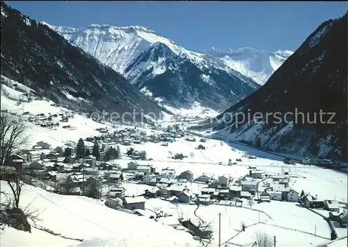 Engi im Sernftal mit Alpen Kat. Engi