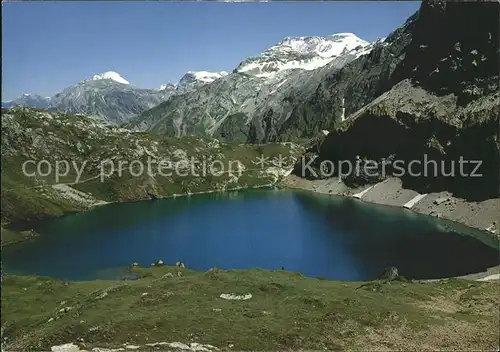 Lenk Simmental mit Iffigsee und Wildstrubel Kat. Lenk Simmental