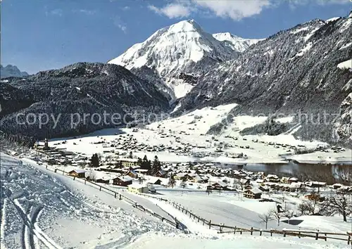 Lungern mit Obersee und Wilerhorn Kat. Lungern