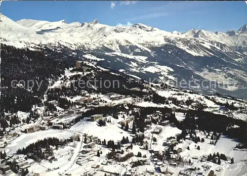 Montana VS et Supercrans Vue generale aerienne Kat. Montana