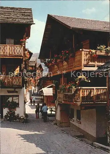 Grimentz Sur une place du village Kat. Grimentz