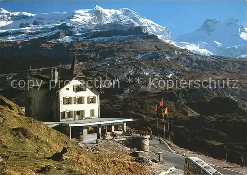 Klausenpass Hotel Klausen Passh?he mit Clariden und Scheerhorn Kat. Klausen