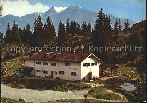 Flims Dorf Berghaus Bargis mit Signinagruppe Kat. Flims Dorf