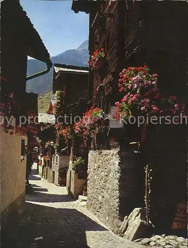 Grimentz Dorfgasse Kat. Grimentz