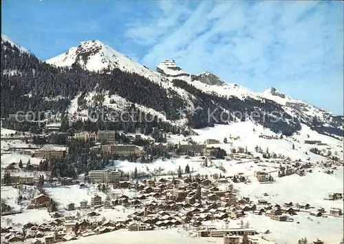 Leysin Tout a droite Le nouvel Hotel Reine Fabiola Kat. Leysin