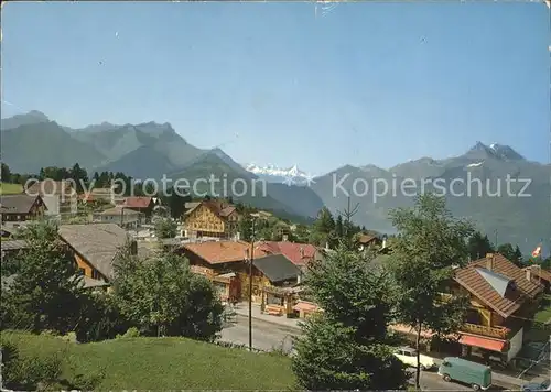 Villars sur Ollon avec les Dents de Morcles le massif du Trient Kat. Villars sur Ollon