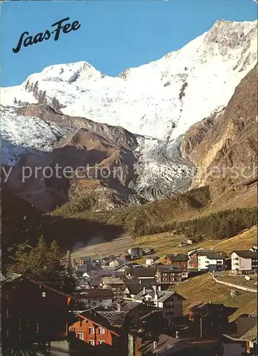 Saas Fee mit Alphubel und Taeschhorn Kat. Saas Fee