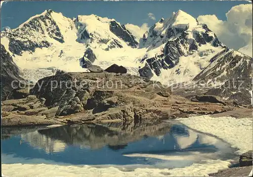 Pontresina Berninagruppe von Fuorcla Surlej Kat. Pontresina