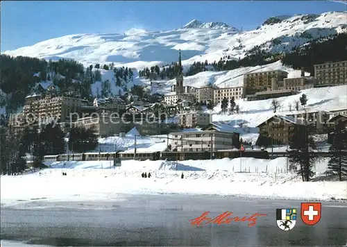 St Moritz GR Teilansicht Kat. St Moritz