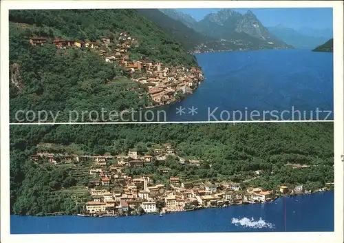 Gandria Lago di Lugano Panorama Kat. Gandria