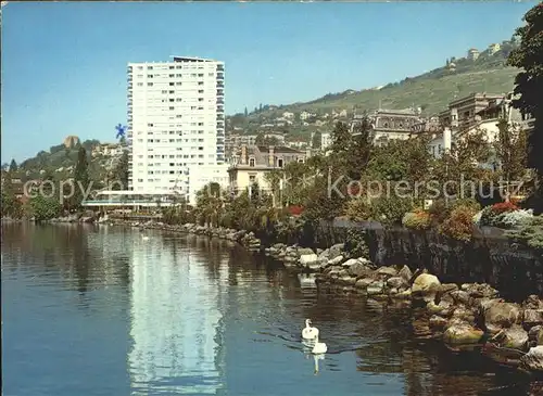 Montreux VD Teilansicht Hotel / Montreux /Bz. Vevey