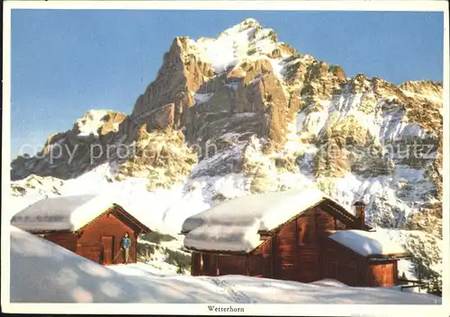 Wetterhorn Lauterbrunnen Panorama Kat. Lauterbrunnen Wetterhorn