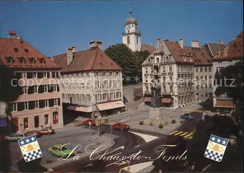 La Chaux de Fonds Place de l Hotel de Ville Kat. La Chaux de Fonds