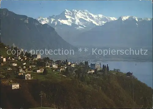 Glion Lac Leman et les Dents du Midi Kat. Glion