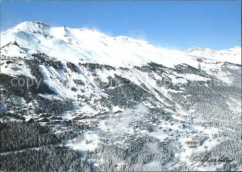 Anzere Panorama et ses pistes Valais Kat. Anzere