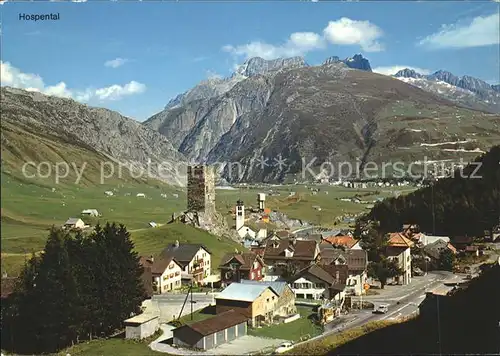 Hospental mit Andermatt und Oberalp Kat. Hospental