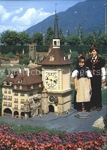 Melide Lago di Lugano Swissminiatur Zeitglockenturm in Bern Kat. Melide