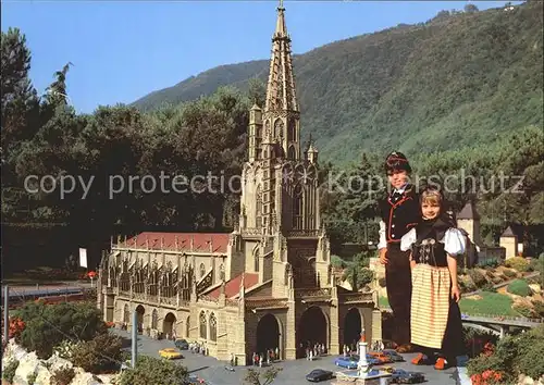 Melide Lago di Lugano Swissminiatur Muenster von Bern Kat. Melide