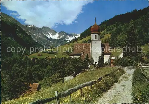 Valens Kirche mit Graue Hoerner Kat. Valens