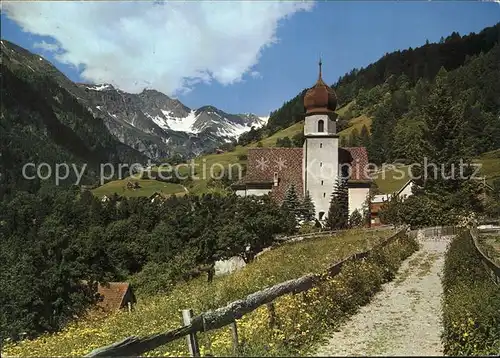 Valens Kirche mit Graue Hoerner Kat. Valens