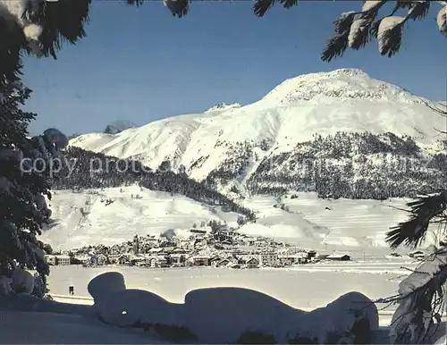 Celerina Schlarigna mit Skigebiet Marguns / Celerina /Bz. Maloja