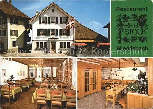 Wiedlisbach Restaurant Rebstock Kat. Wiedlisbach