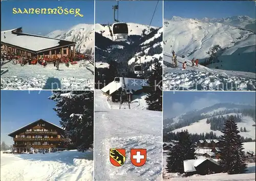 Saanenmoeser Zweisimmen Skigebiet Seilbahn Kat. Saanenmoeser