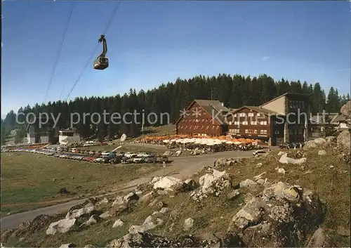 Schwaegalp Gasthaus mit Luftseilbahn Saentis Kat. Schwaegalp