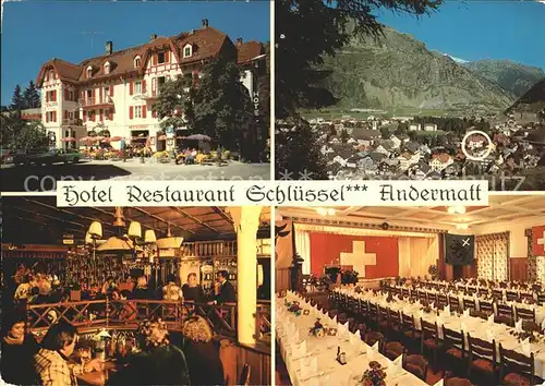 Andermatt Hotel Restaurant Schluessel Kat. Andermatt
