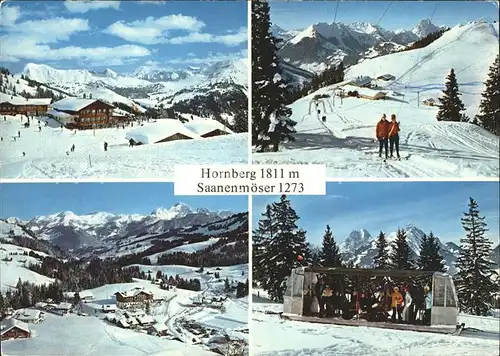 Saanenmoeser Zweisimmen Hornberg Skilift  Kat. Saanenmoeser