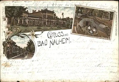 Bad Nauheim Kurhaus Parkstrasse Brunnen Kat. Bad Nauheim