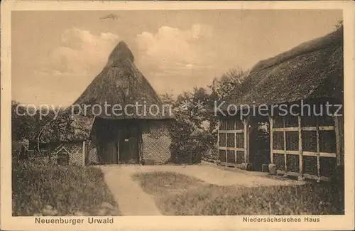 Neuenburg Friesland Neuenburger Urwald Niedersaechsisches Haus Kat. Zetel